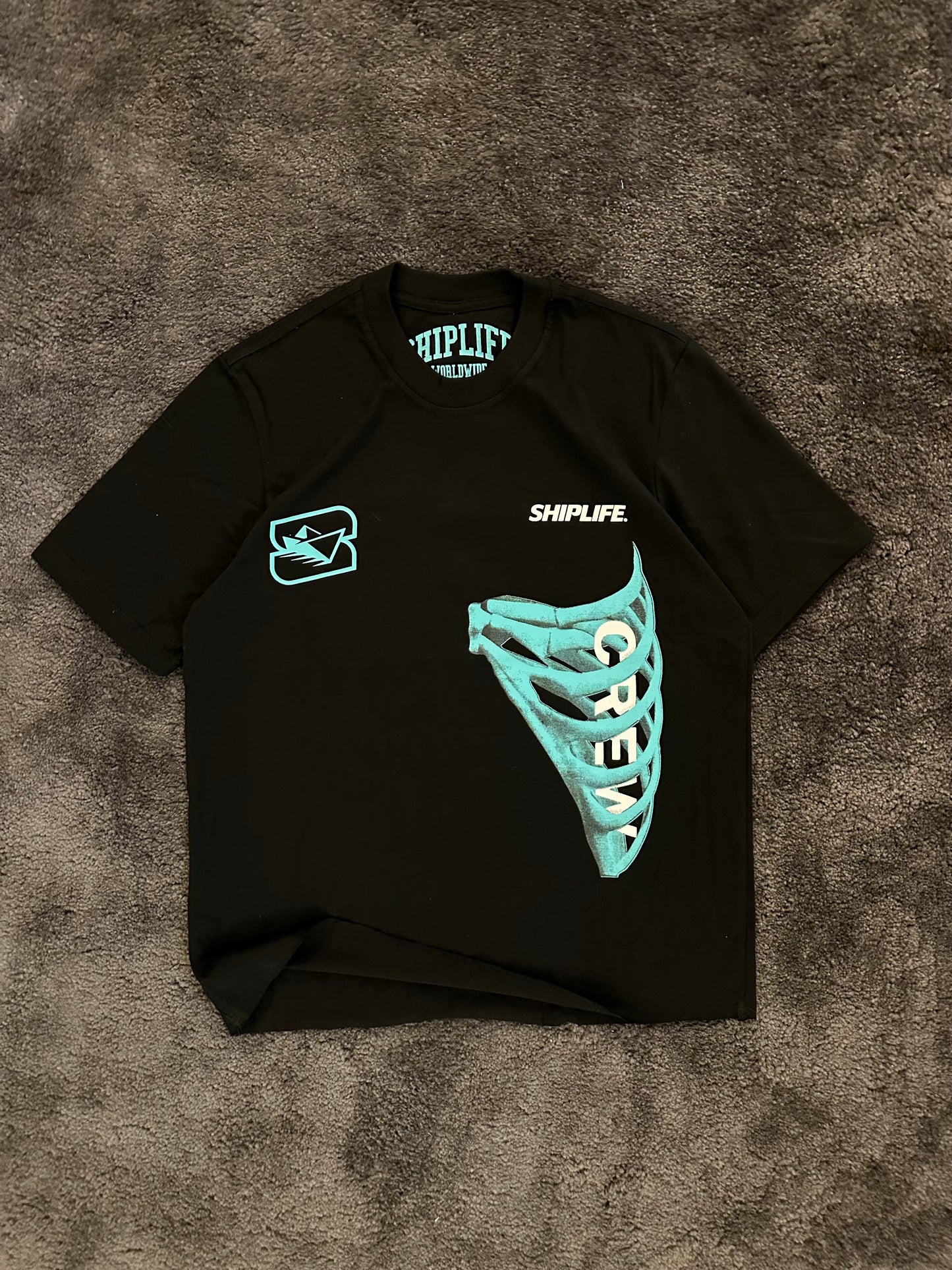 RIB CHOP TEE (BLACK)