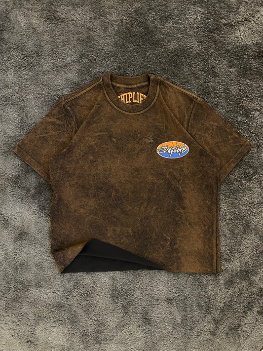 SUNSET CHOP TEE (WASHED BROWN)