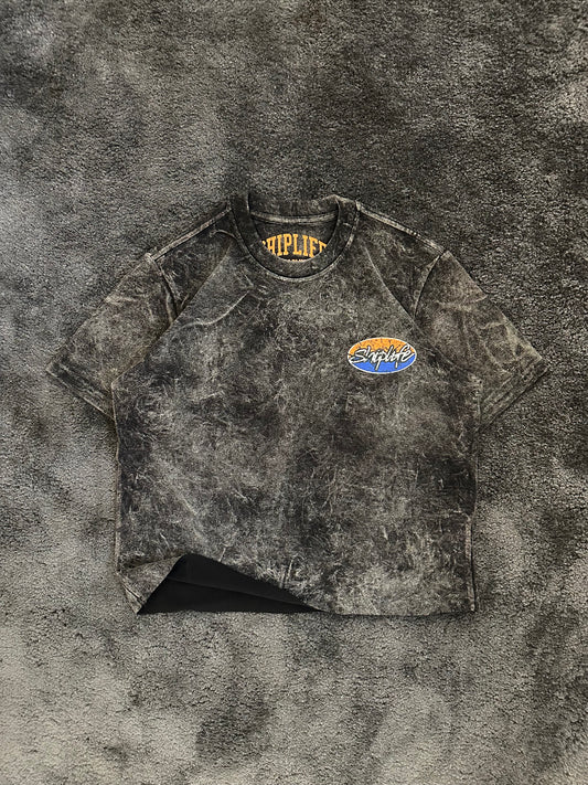 SUNSET CHOP TEE (WASHED BLACK)