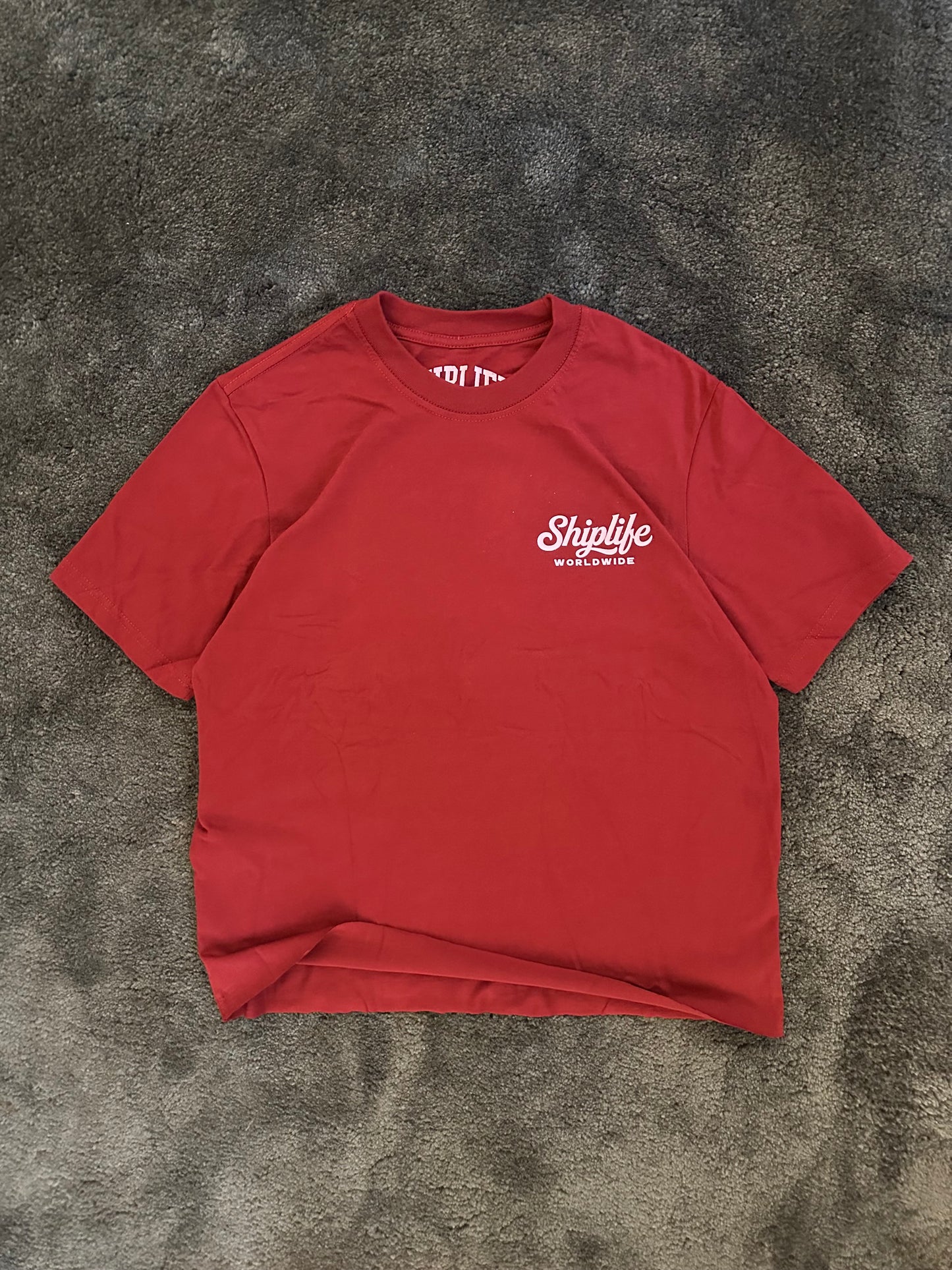 WORLD CHOP TEE (MERLOT)