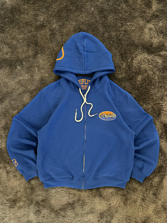 SUNSET ZIP HOODIE (BLUE)
