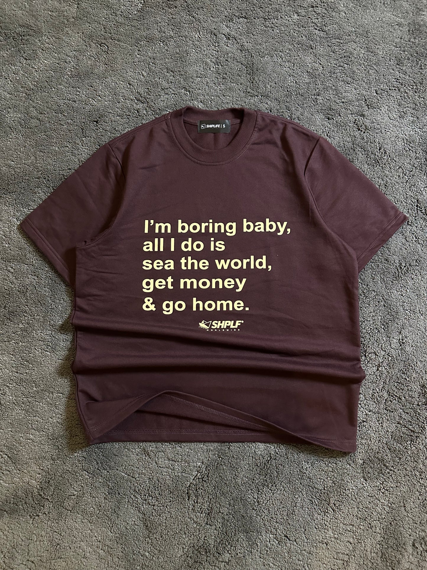 BORING TEE (BROWN)